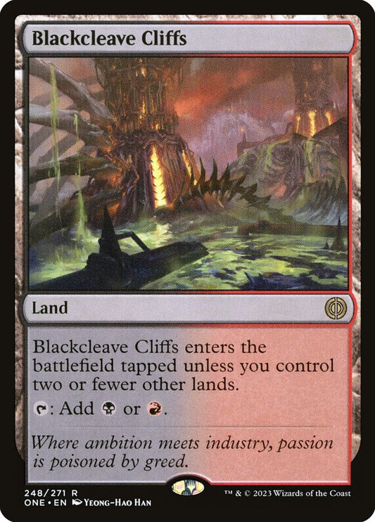 Blackcleave Cliffs (Phyrexia: All Will Be One)