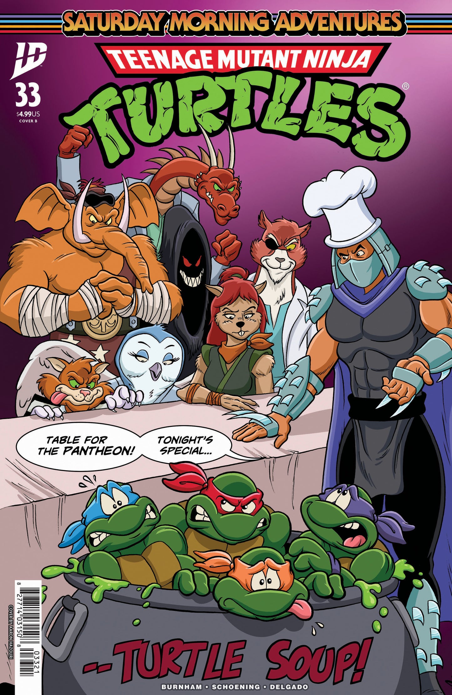 Teenage Mutant Ninja Turtles: Saturday Morning Adventures #33 (Cover B Hazouri)