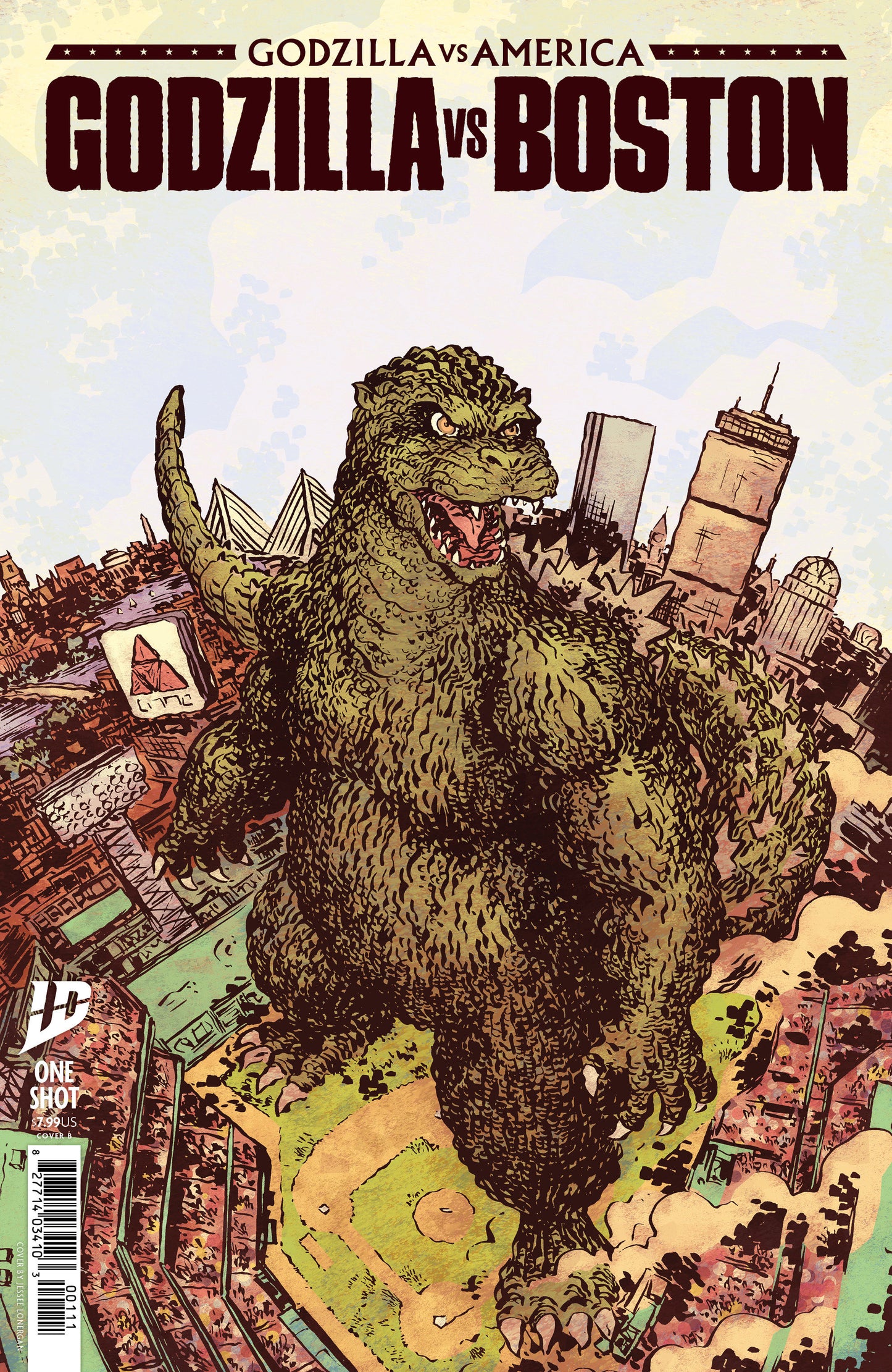 Godzilla vs. America: Boston (Cover B Lonergan)