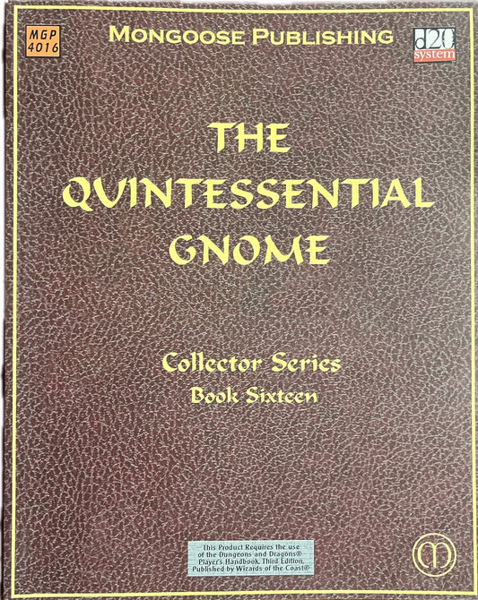 The Quintessential Gnome (D&D 3.0)