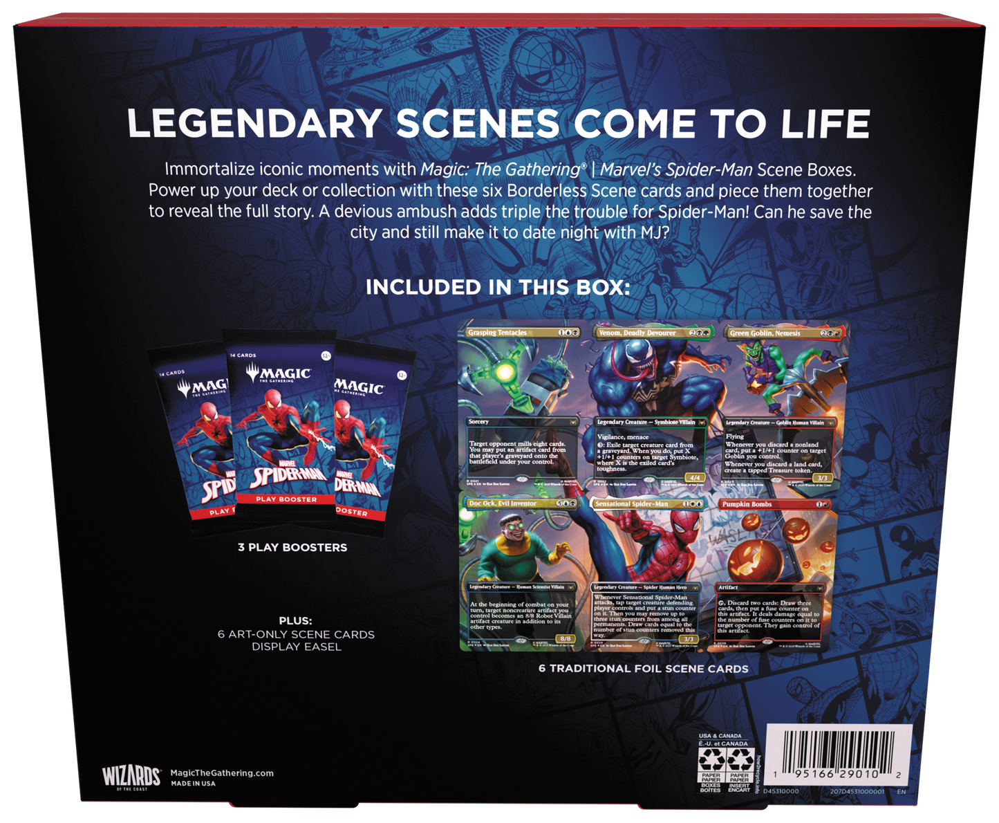 Magic the Gathering CCG: Marvel`s Spider Man Scene Box