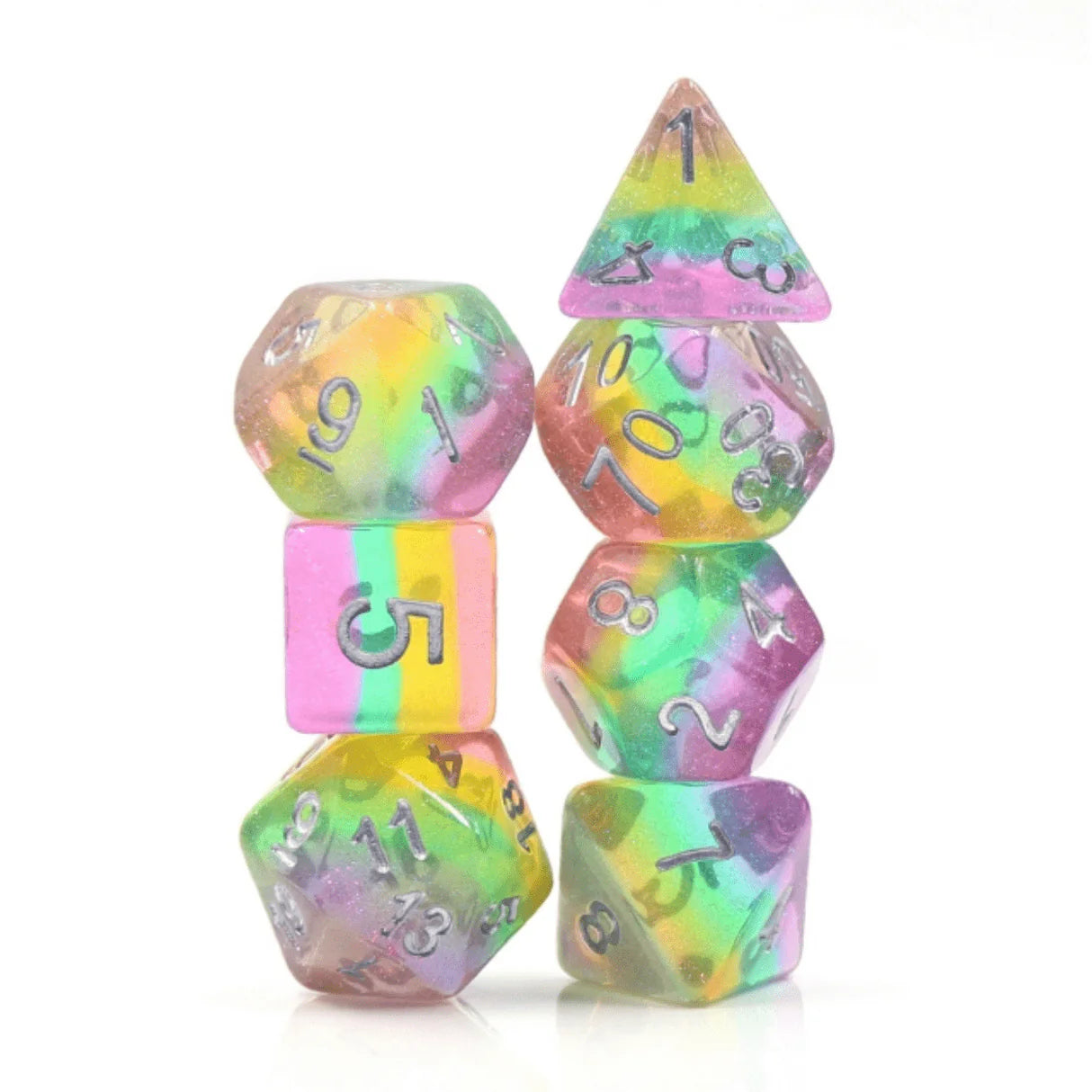 FBG: Fairy Dust Polyhedral 7-Dice Set