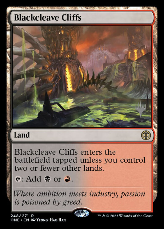 Blackcleave Cliffs (Phyrexia: All Will Be One Promos)
