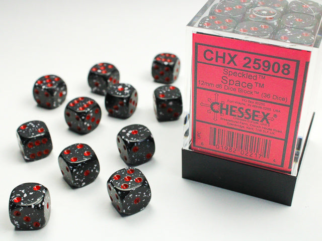 Chessex Speckled: Space 12mm d6 Dice Block (36 dice)