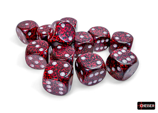 Chessex Speckled: Silver Volcano 16mm d6 Dice Block (12 dice)