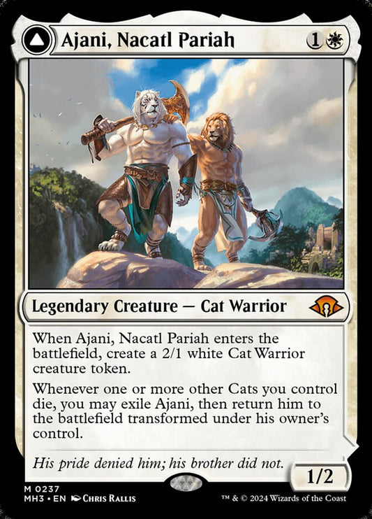 Ajani, Nacatl Pariah // Ajani, Nacatl Avenger (Modern Horizons 3)