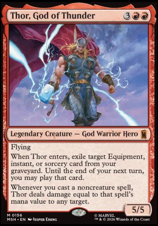 Mortal Thor [2025] #11 (Classified Artist Magic: The Gathering Variant)