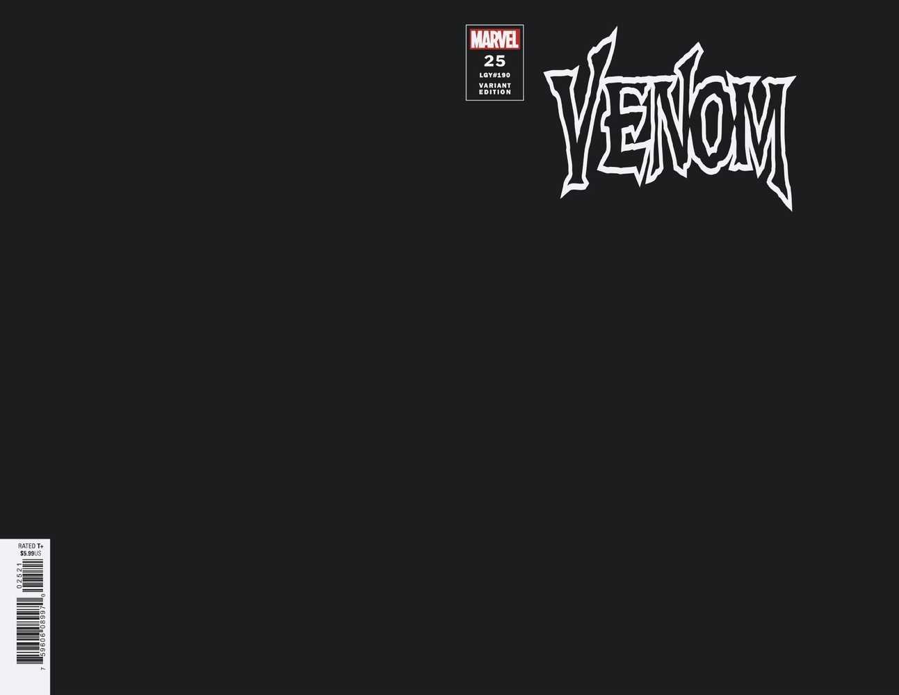 Venom [2018] #25 (Black Blank Variant)