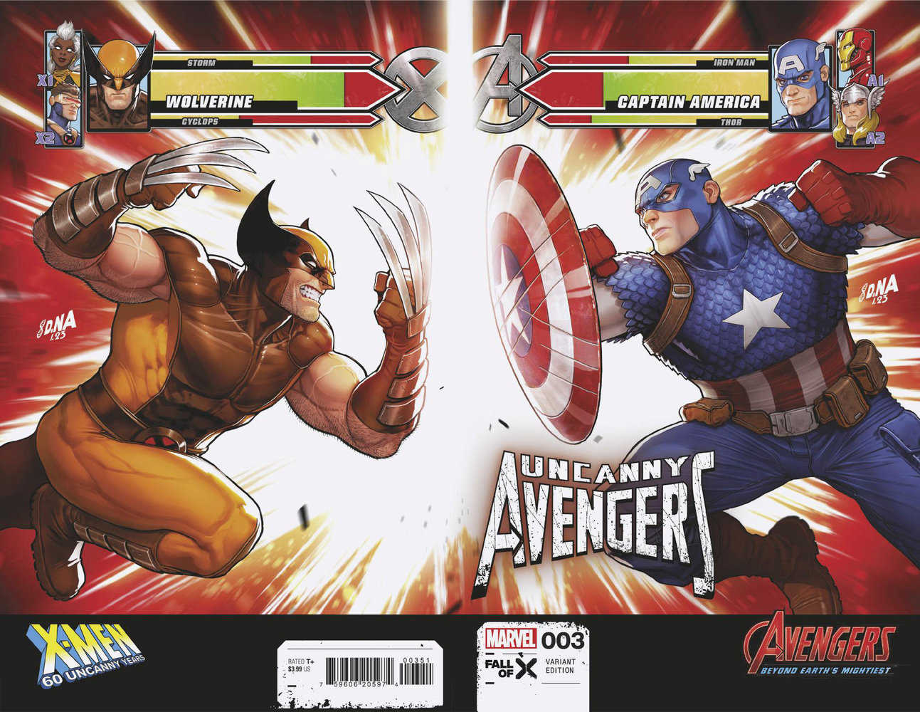 Uncanny Avengers [2023] #3 (of 5) (David Nakayama Wraparound X-Men 60th Variant) [Fall]