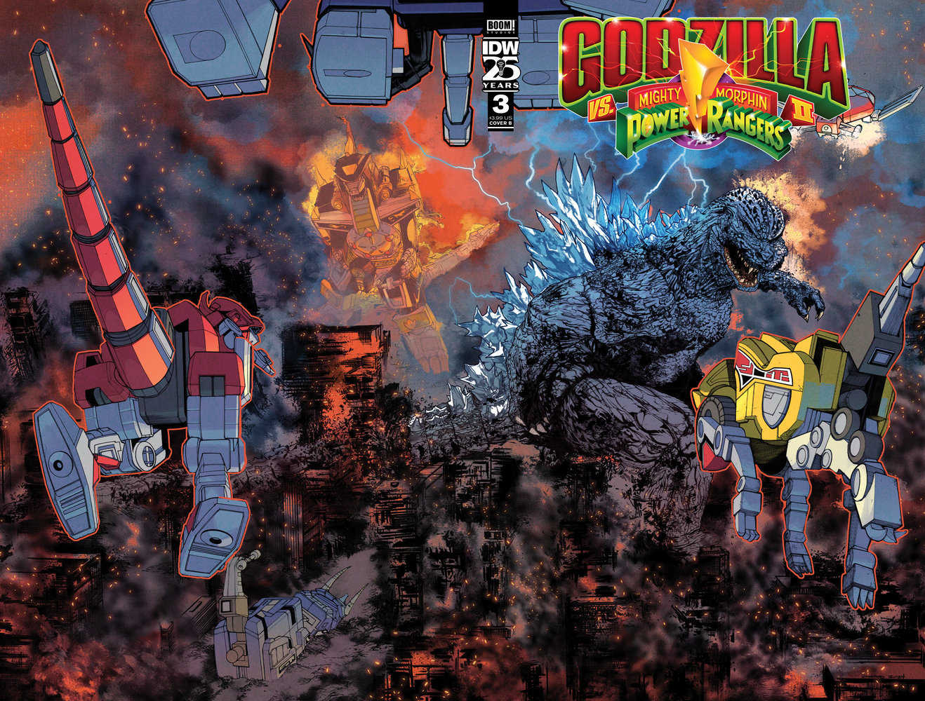 Godzilla vs. The Mighty Morphin' Power Rangers II #3 (of 5) (Cover B)