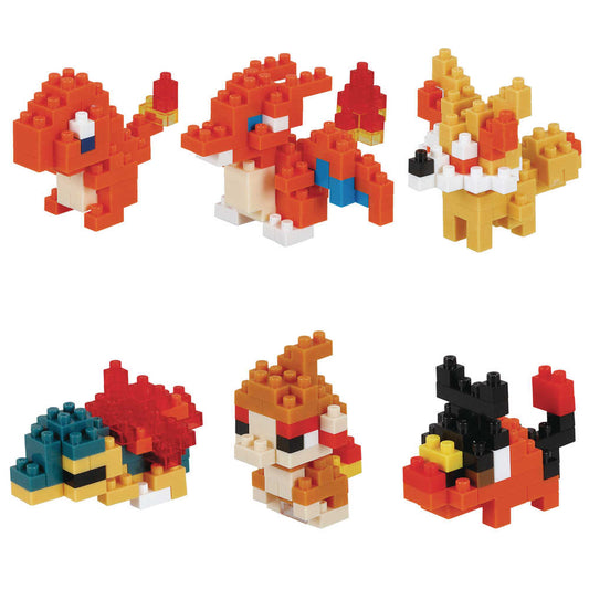 Pokemon Nanoblock Mininano Fire Type 1 6pc Bmb Box