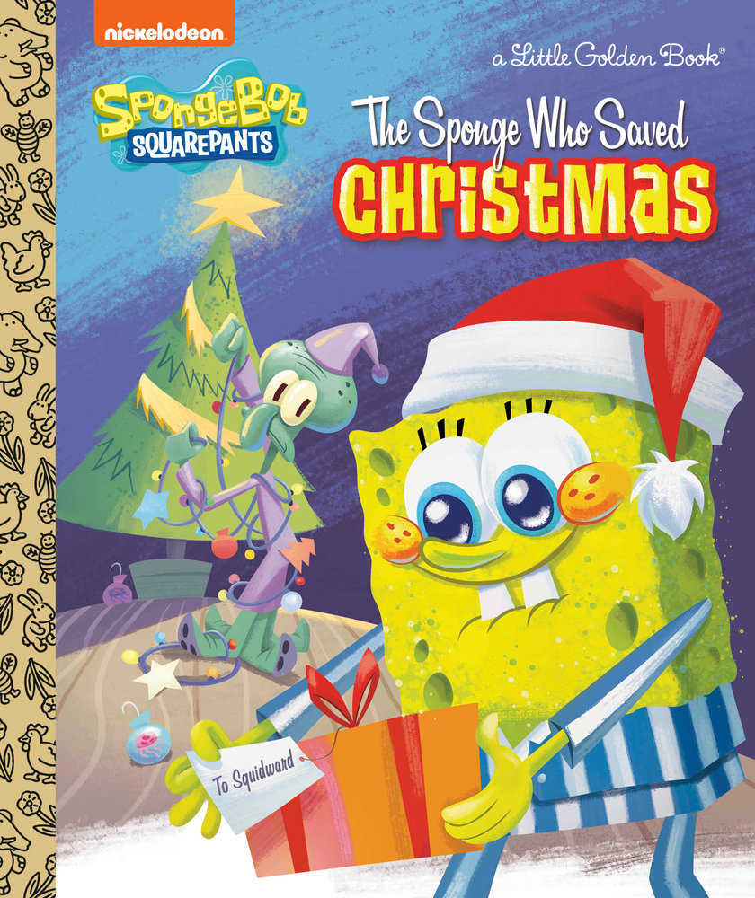 Spongebob Squarepants: The Sponge Who Saved Christmas Little Golden Book