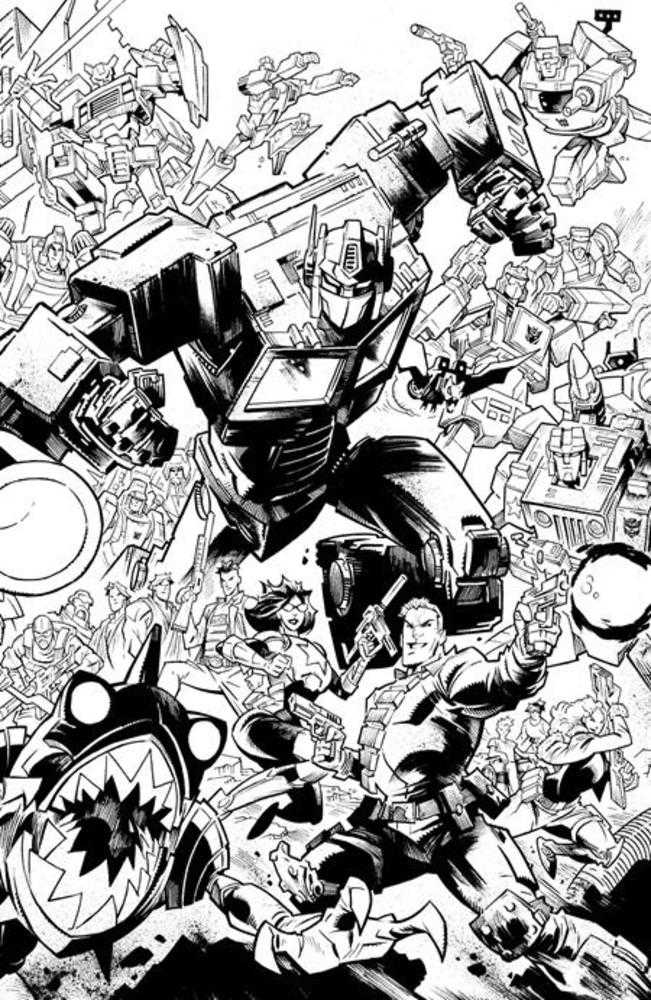 G.I. Joe [2024] #08 (Cover H Energon Universe Second Anniversary Black & White Variant)