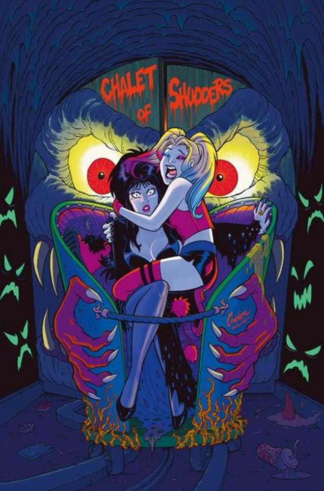 Harley Quinn X Elvira #1 (Cover R 1:20 Amanda Conner Foil Full Art)