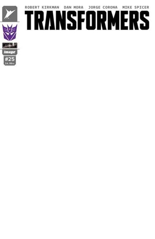 Transformers #25 (Cover H Blank Sketch Decepticon)