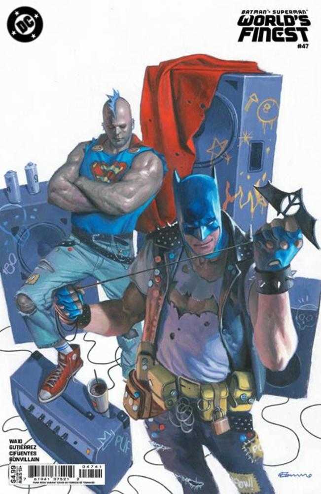 Batman Superman Worlds Finest [2022] #47 (Cover E Fabrizio De Tommaso Punk Rock Variant)