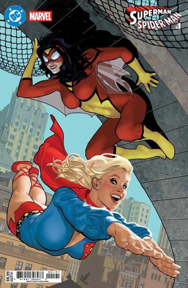 DC Marvel Superman Spider-Man #01 (One Shot) (Cover I Adam Hughes Supergirl 70s & Spider Woman 70s)