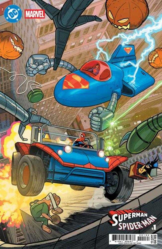 DC Marvel Superman Spider-Man #01 (One Shot) (Cover T Evan Doc Shaner Supermobile & Spider Mobile)