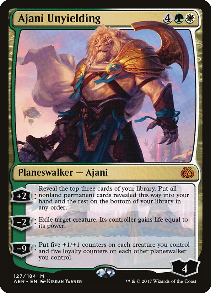 Ajani Unyielding (Aether Revolt)