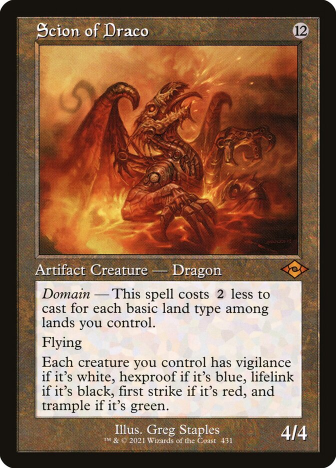 Scion of Draco (Modern Horizons 2) [Retro Frame]