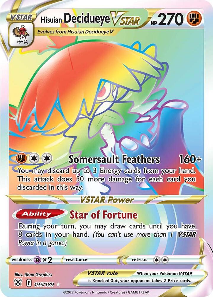Image for Hisuian Decidueye VSTAR (Secret)