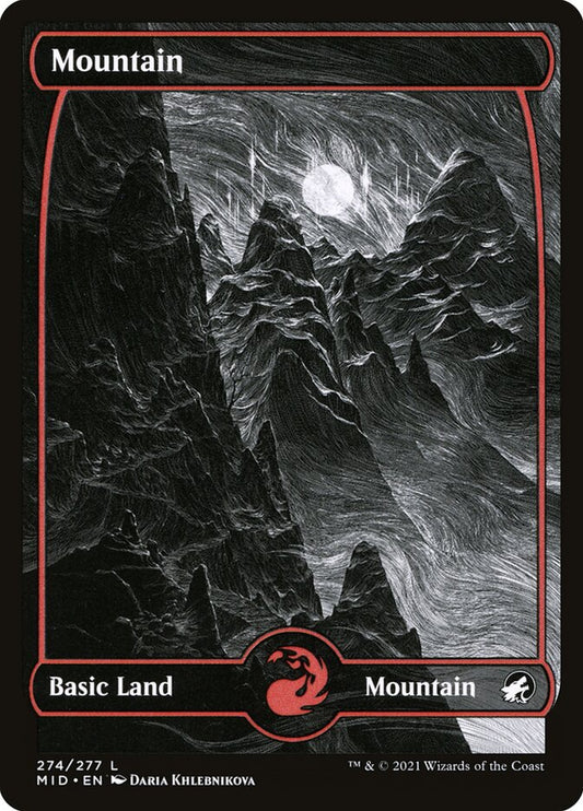 Mountain (Innistrad: Midnight Hunt) [Showcase]