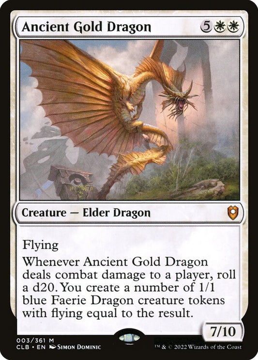 Ancient Gold Dragon (Commander Legends: Battle for Baldur's Gate)