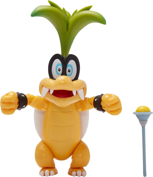 SUPER MARIO Collectible Iggy Koopa 4" Poseable Articulated Action Figure