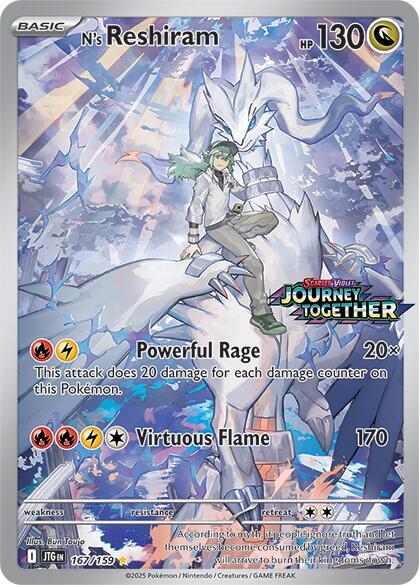 Image for N's Reshiram - 167/159 (Journey Together Stamped)