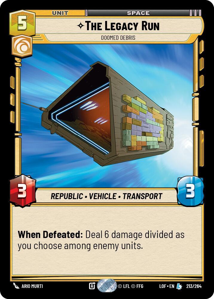 Image for The Legacy Run - Doomed Debris