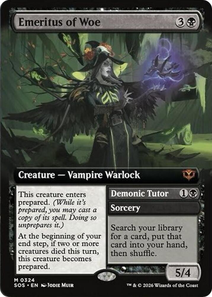 Image for Emeritus of Woe // Demonic Tutor