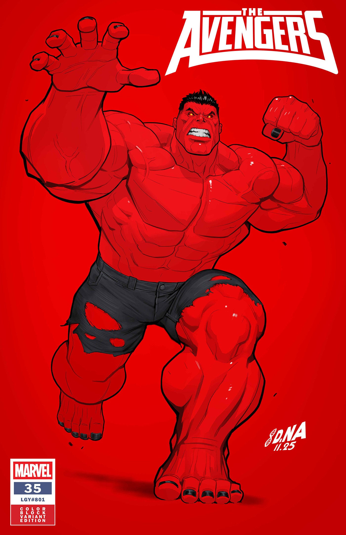 Avengers [2025] #35 (David Nakayama Color Block Red Variant)
