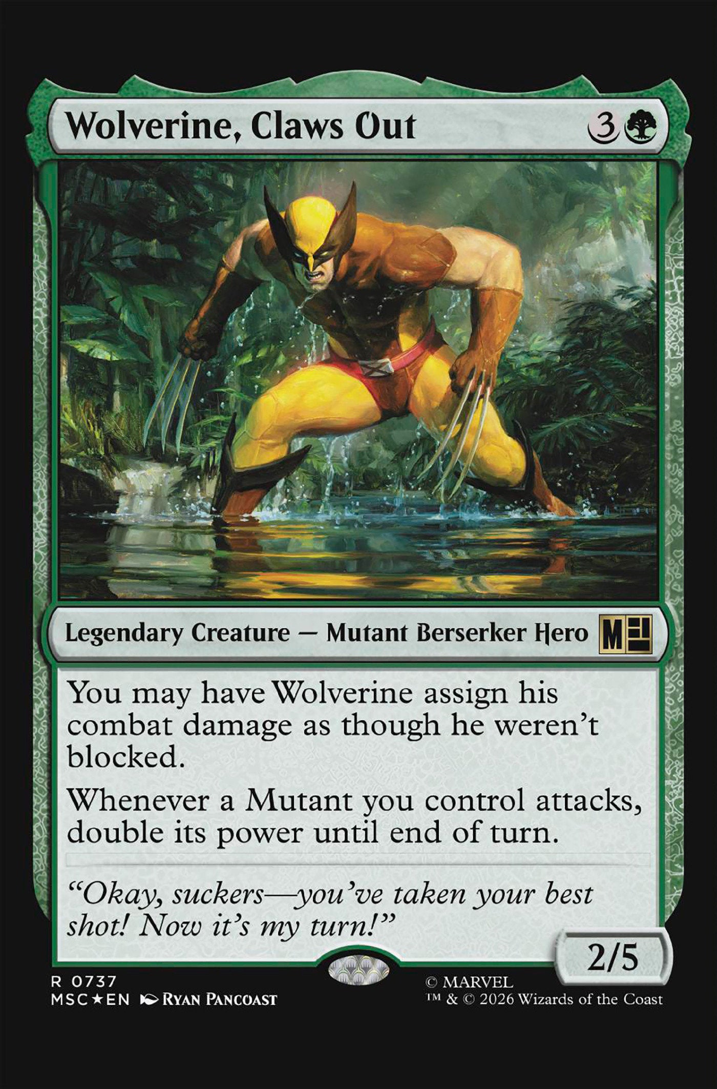 Wolverine [2024] #22 (Classified Artist Magic: The Gathering Variant)