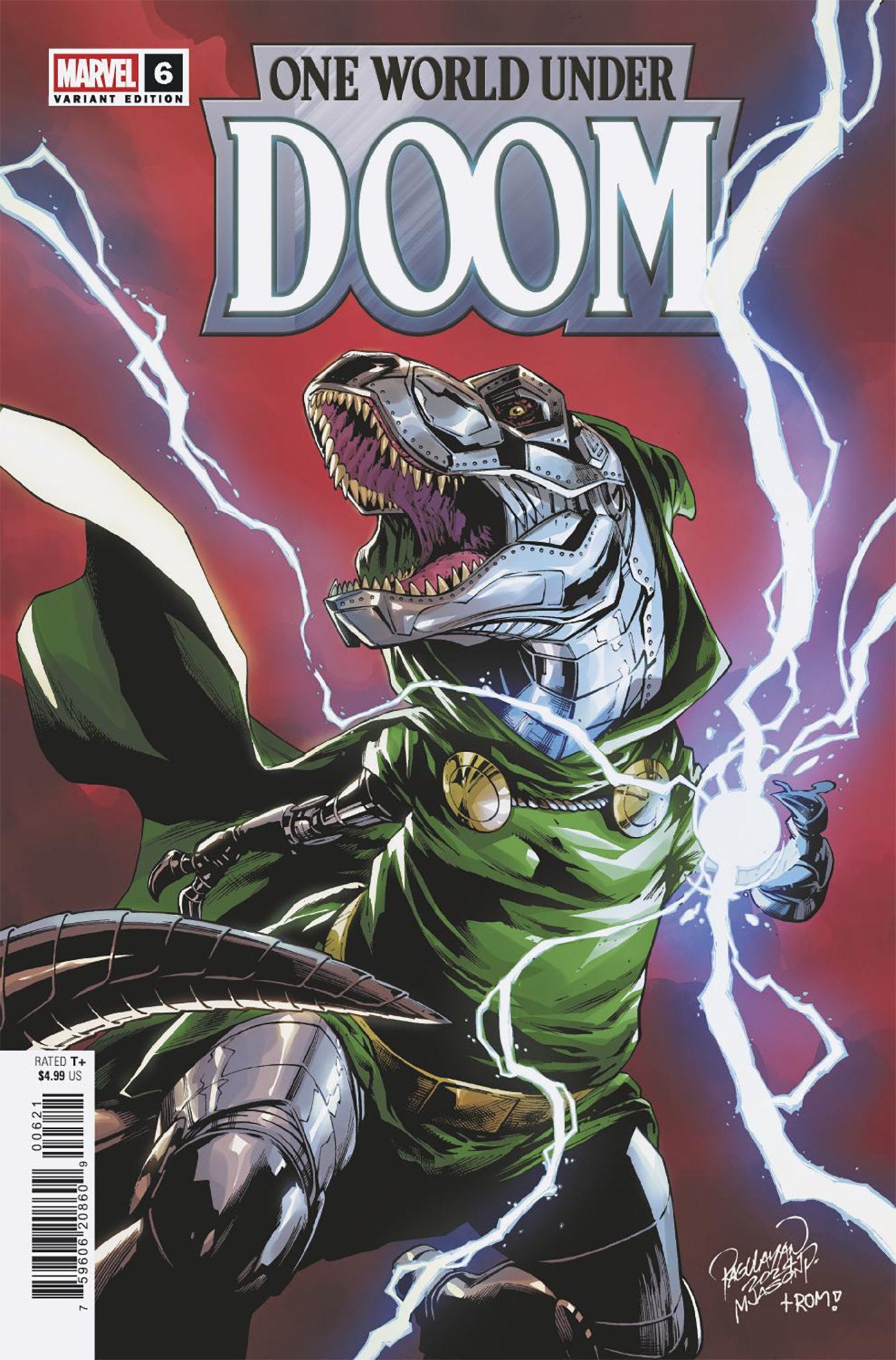 One World Under Doom #06 (Carlo Pagulayan Doomasaur Variant)
