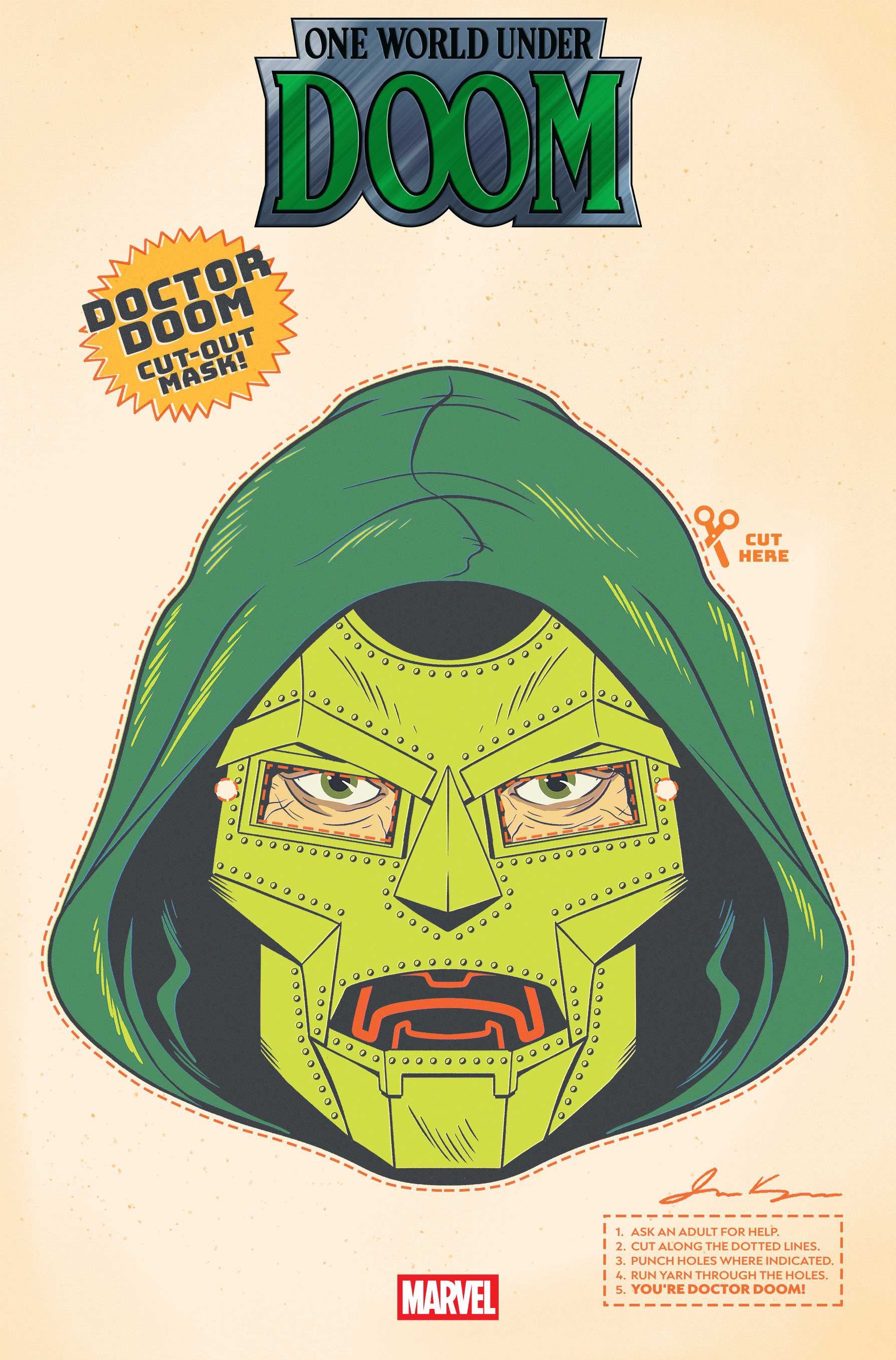 One World Under Doom #07 (Retro Halloween Mask Variant)