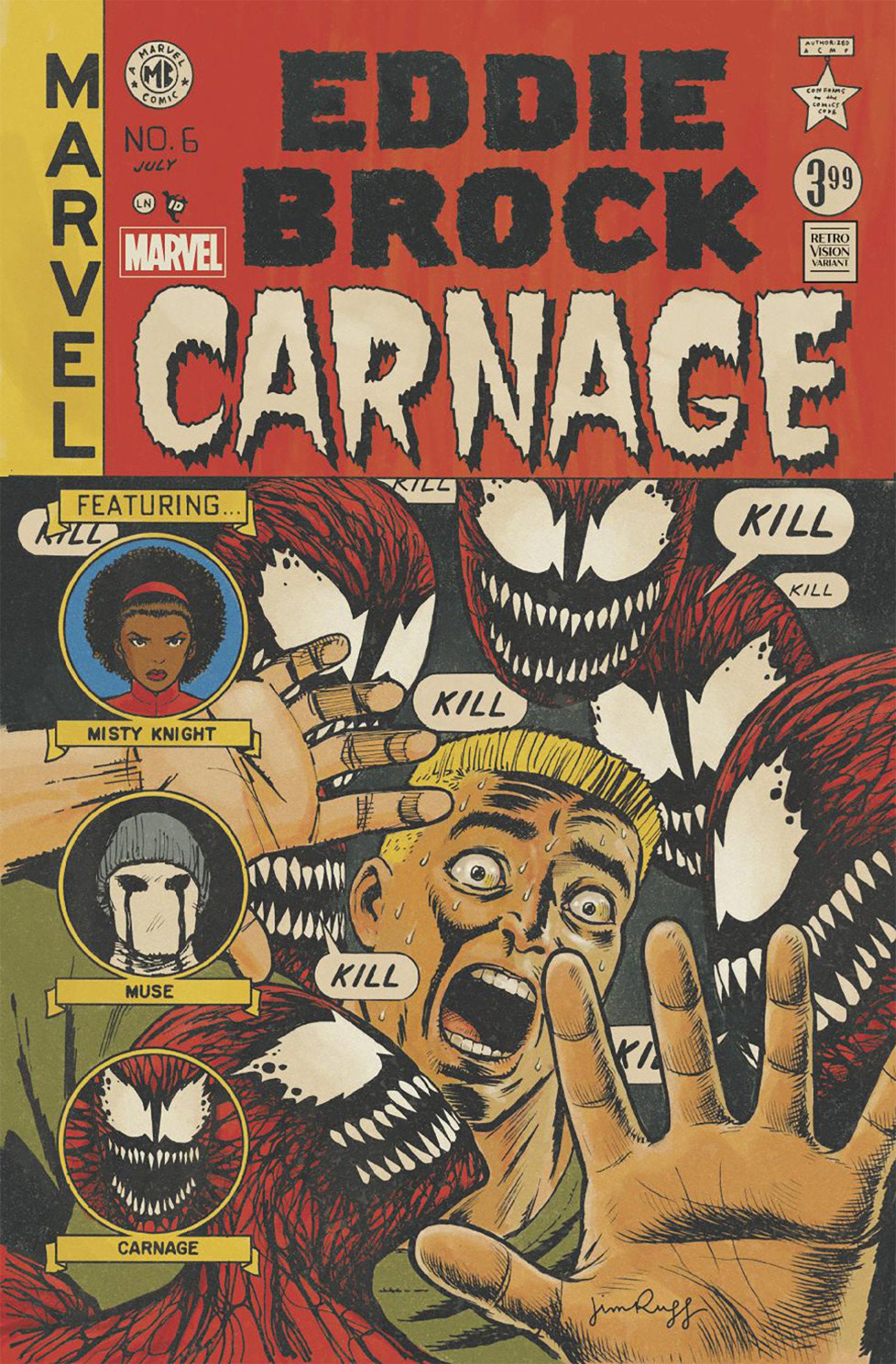 Eddie Brock: Carnage #6 (Jim Rugg Retrovision Variant)