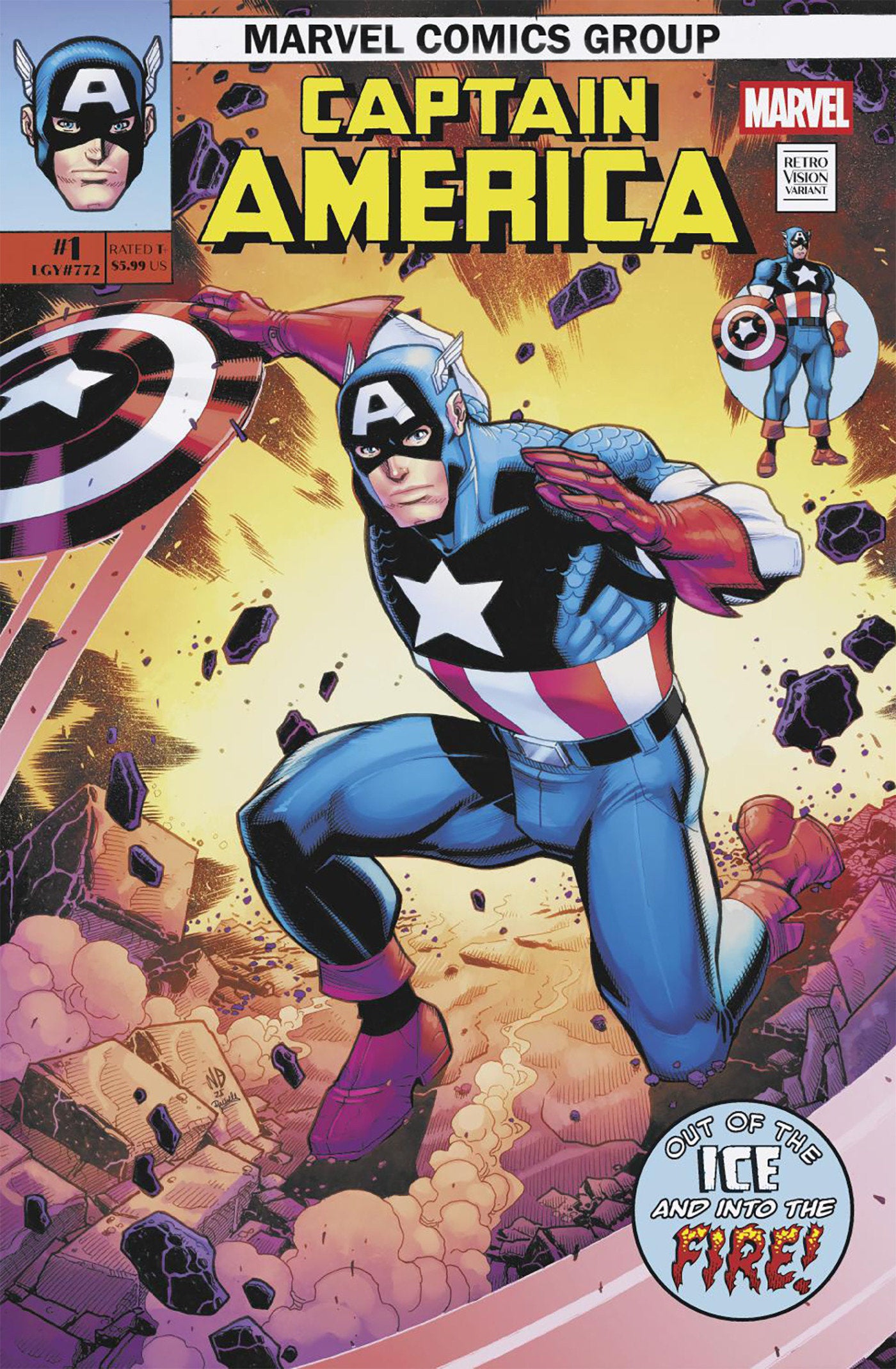 Captain America [2025] #1 (Retrovision Variant)