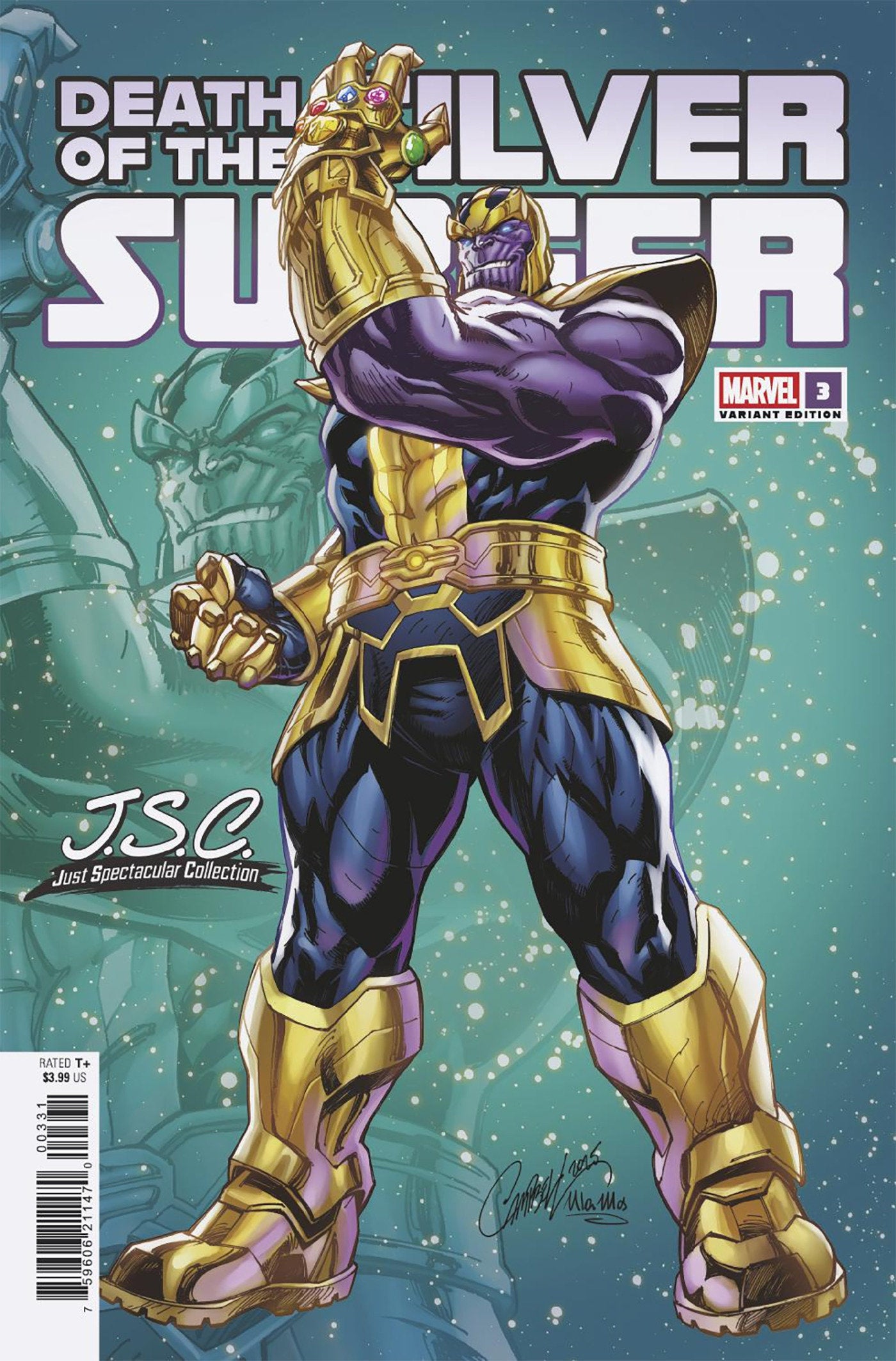 Death Of The Silver Surfer #3 (J. Scott Campbell Just Spectacular Variant)