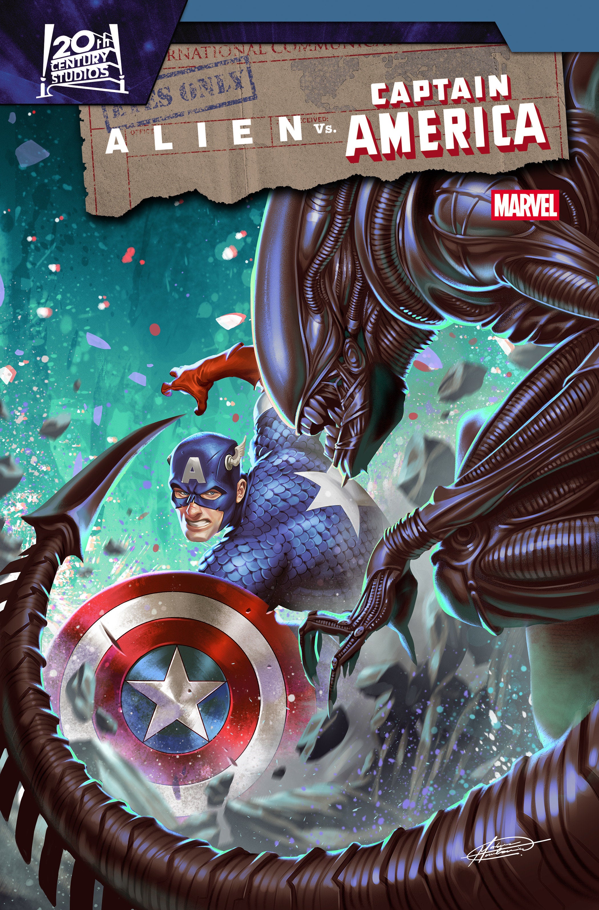 Alien vs. Captain America #04 (Mateus Manhanini Variant)