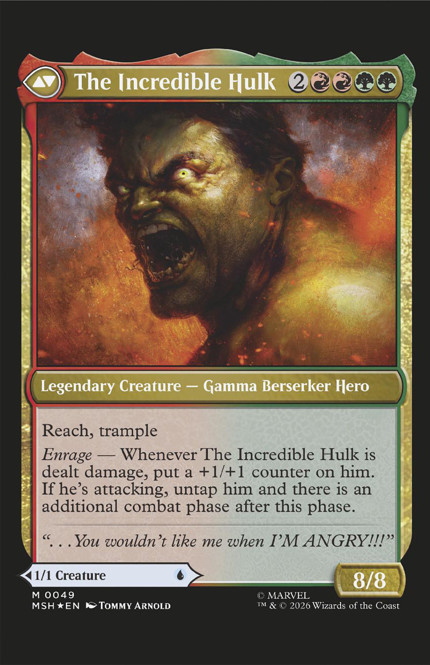Infernal Hulk #08 (Classified Artist Magic: The Gathering Variant)
