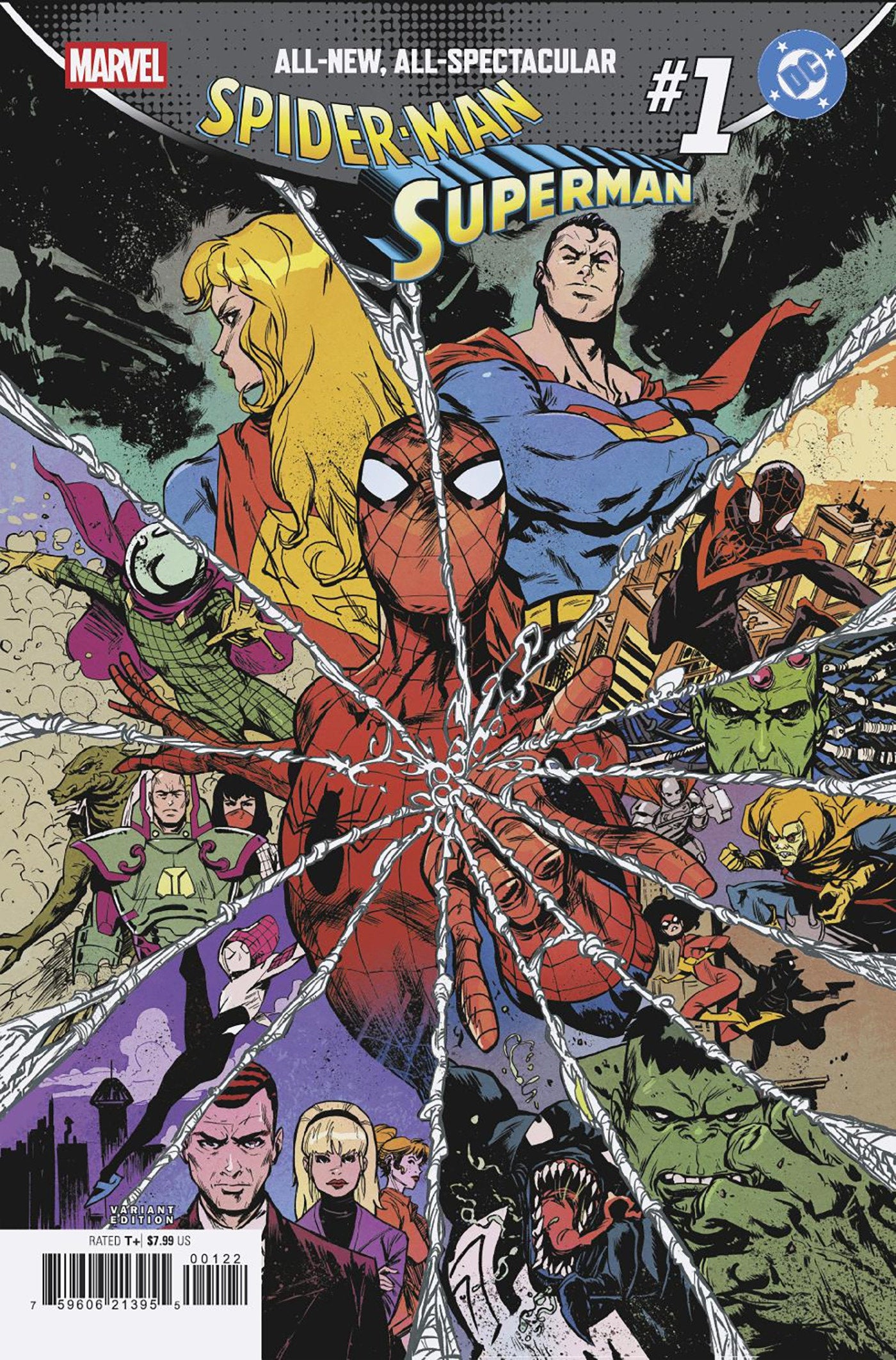 Marvel/DC: Spider-Man/Superman #01 (Sanford Greene Homage Variant)