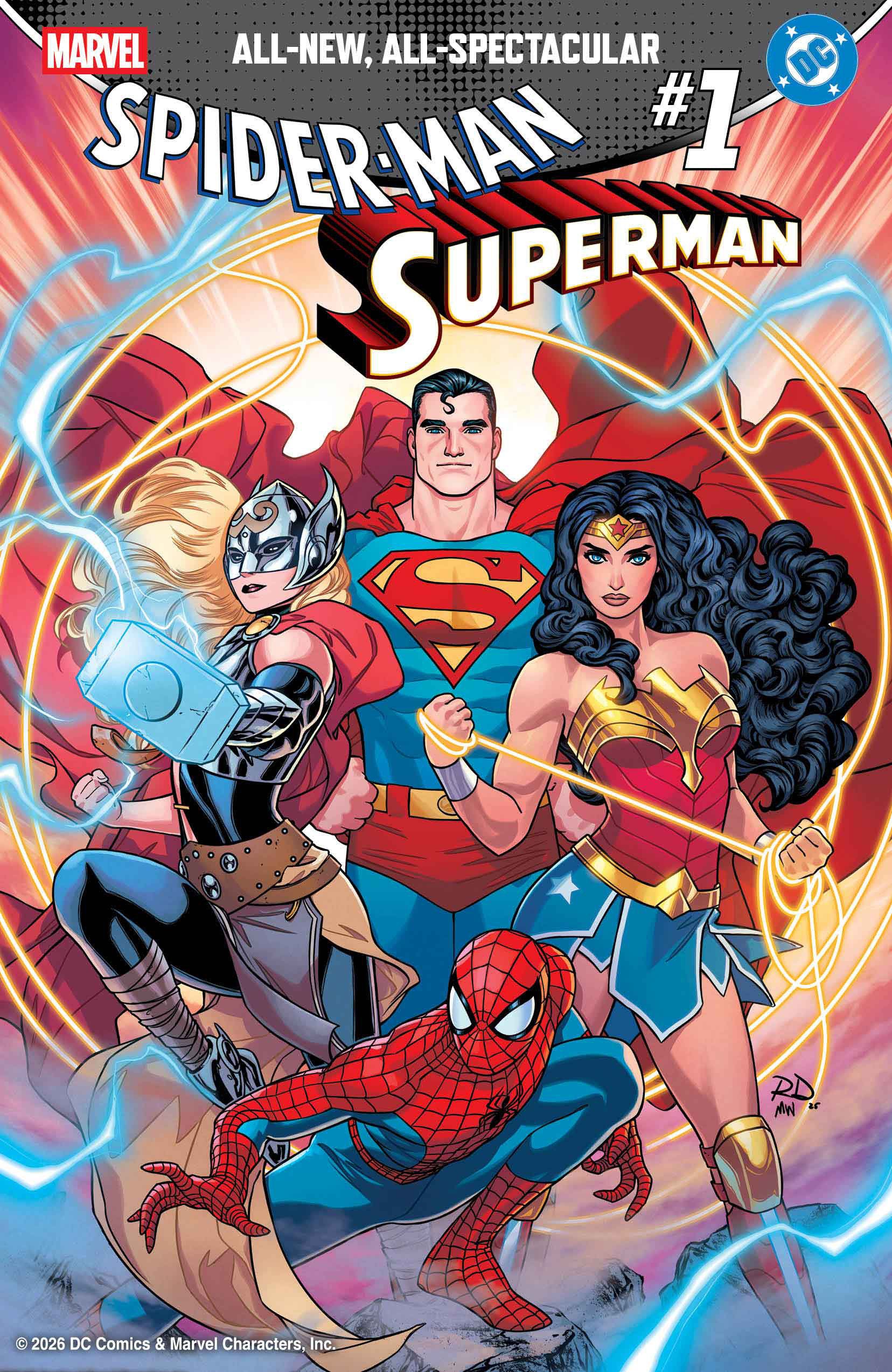 Marvel/DC: Spider-Man/Superman #01 (Russell Dauterman Variant)