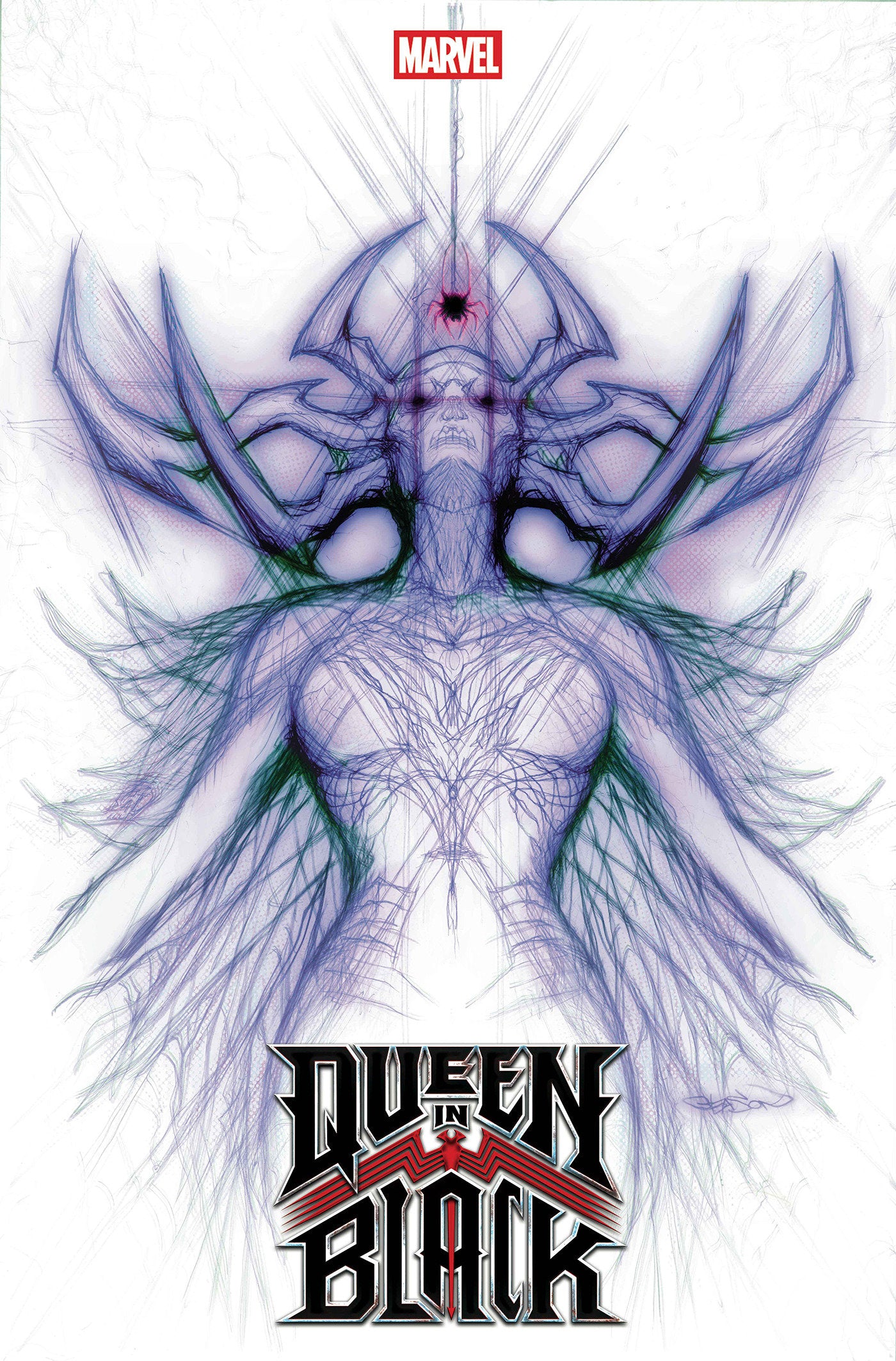Queen In Black #01 (Patrick Gleason Hela White Web Head Variant) [Qib]