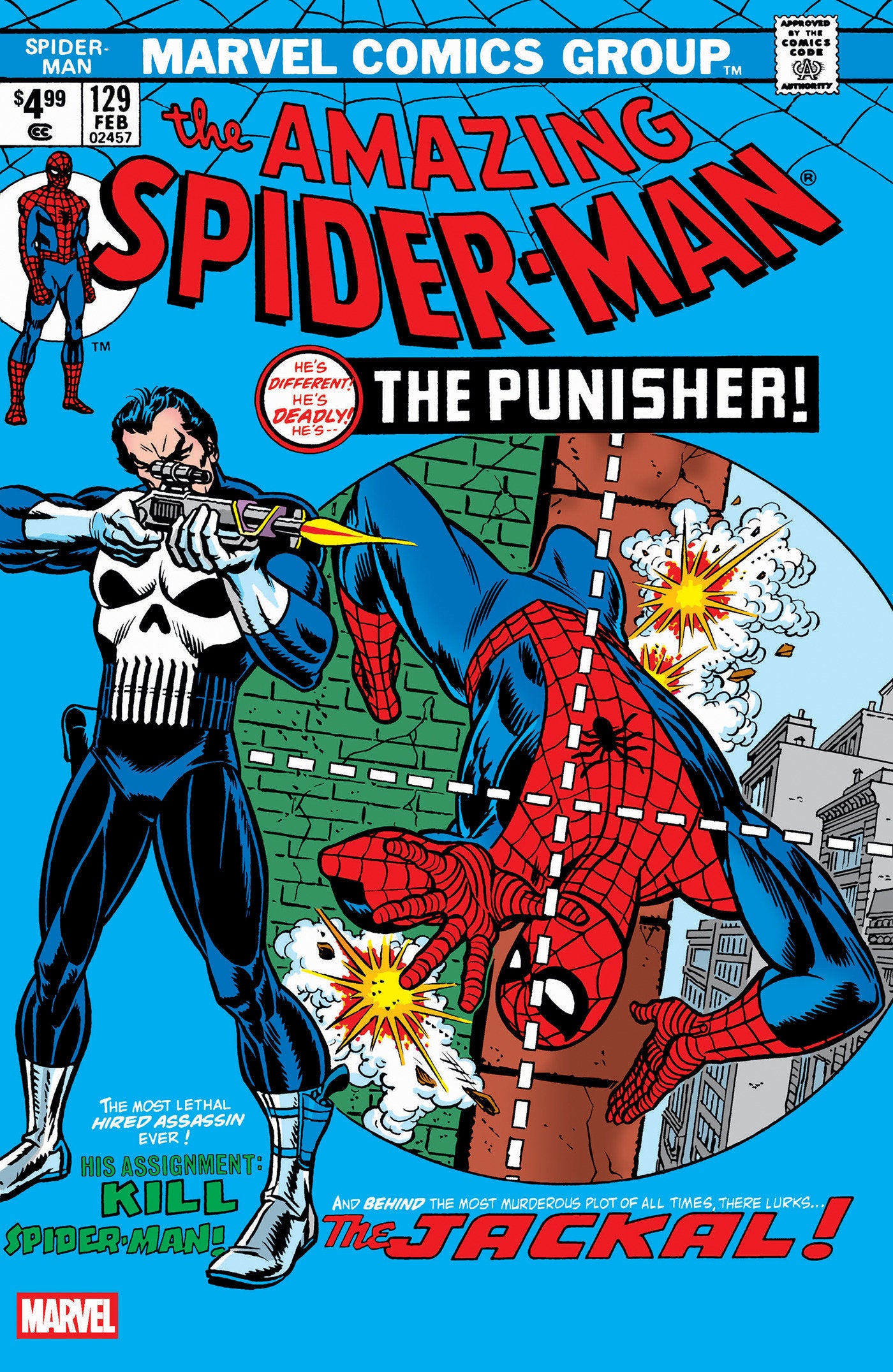Amazing Spider-Man [1963] #129 [Facsimile Edition Blue Foil] [New Printing 2]