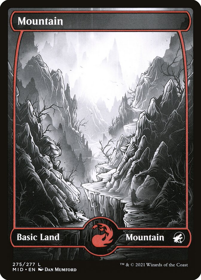 Mountain (Innistrad: Midnight Hunt) [Showcase]