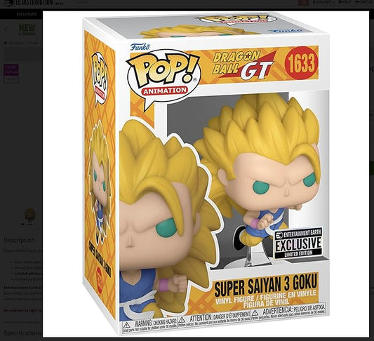 Dragon Ball GT Super Saiyan 3 Goku 1633 Vinyl Pop Figure