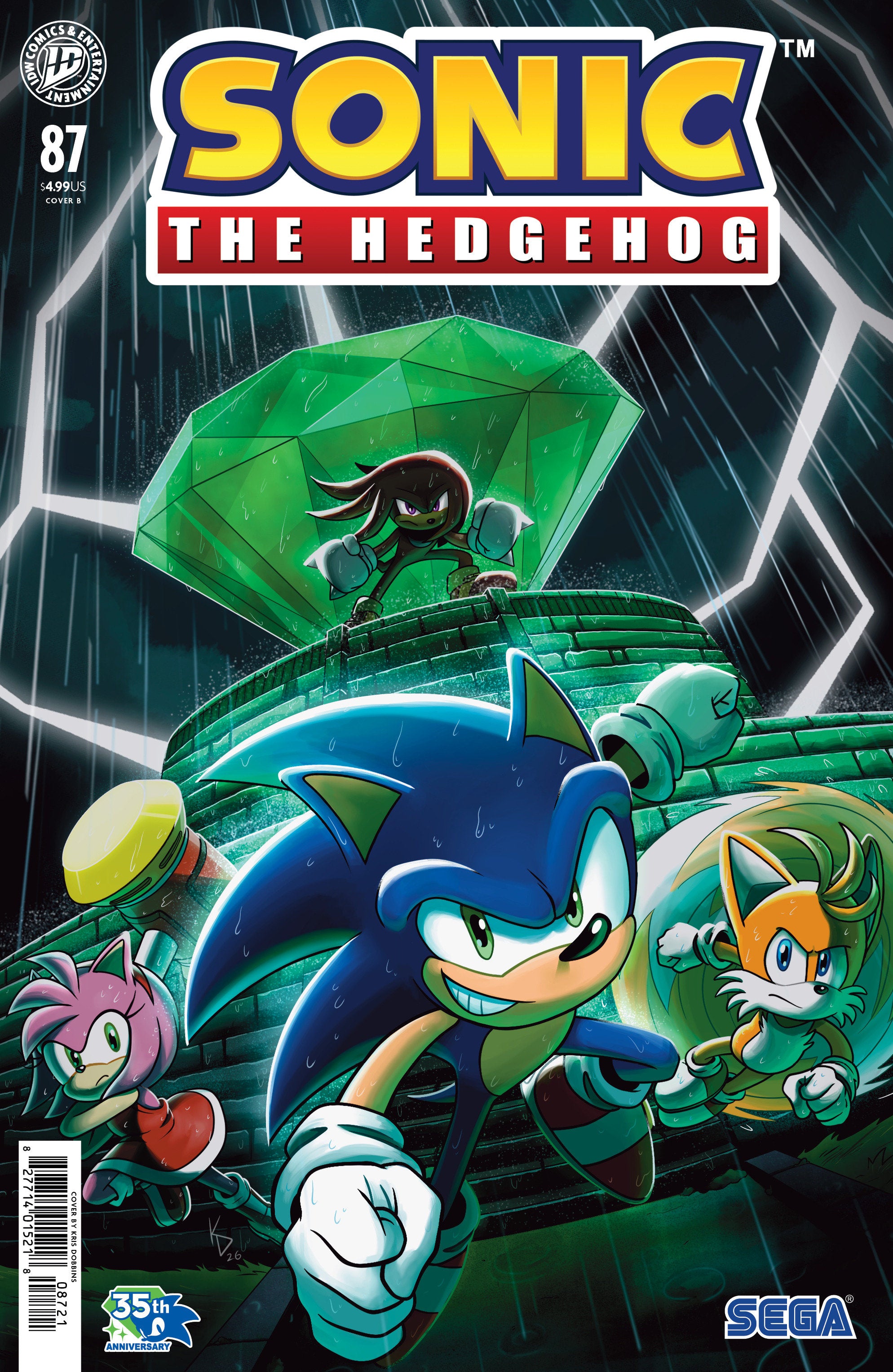 Sonic The Hedgehog #87 (Cover B Dobbins)