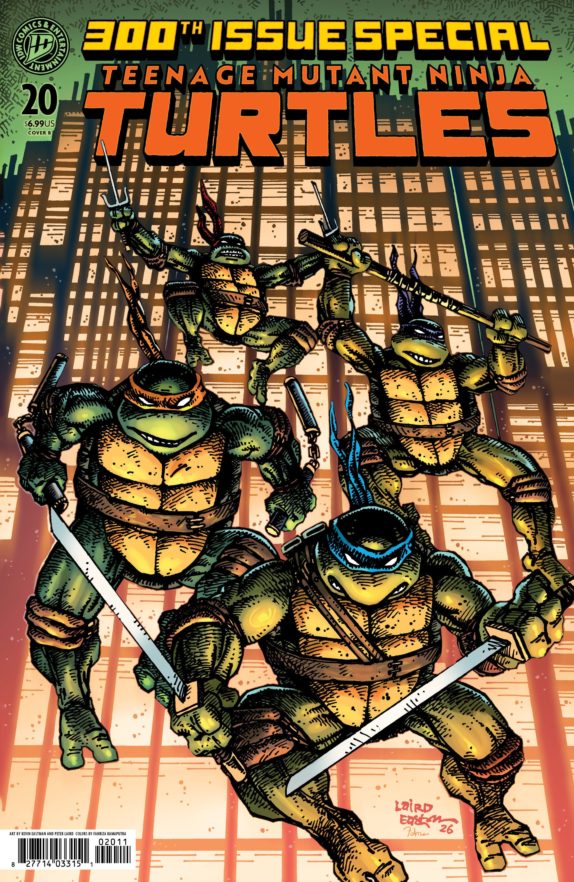 Teenage Mutant Ninja Turtles #20: 300th Issue Special (Cover B Eastman & Laird)