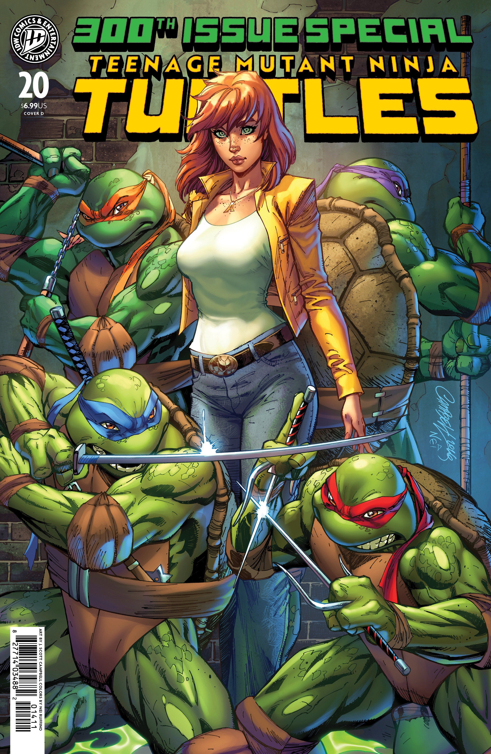 Teenage Mutant Ninja Turtles #20: 300th Issue Special (Cover D Campbell)