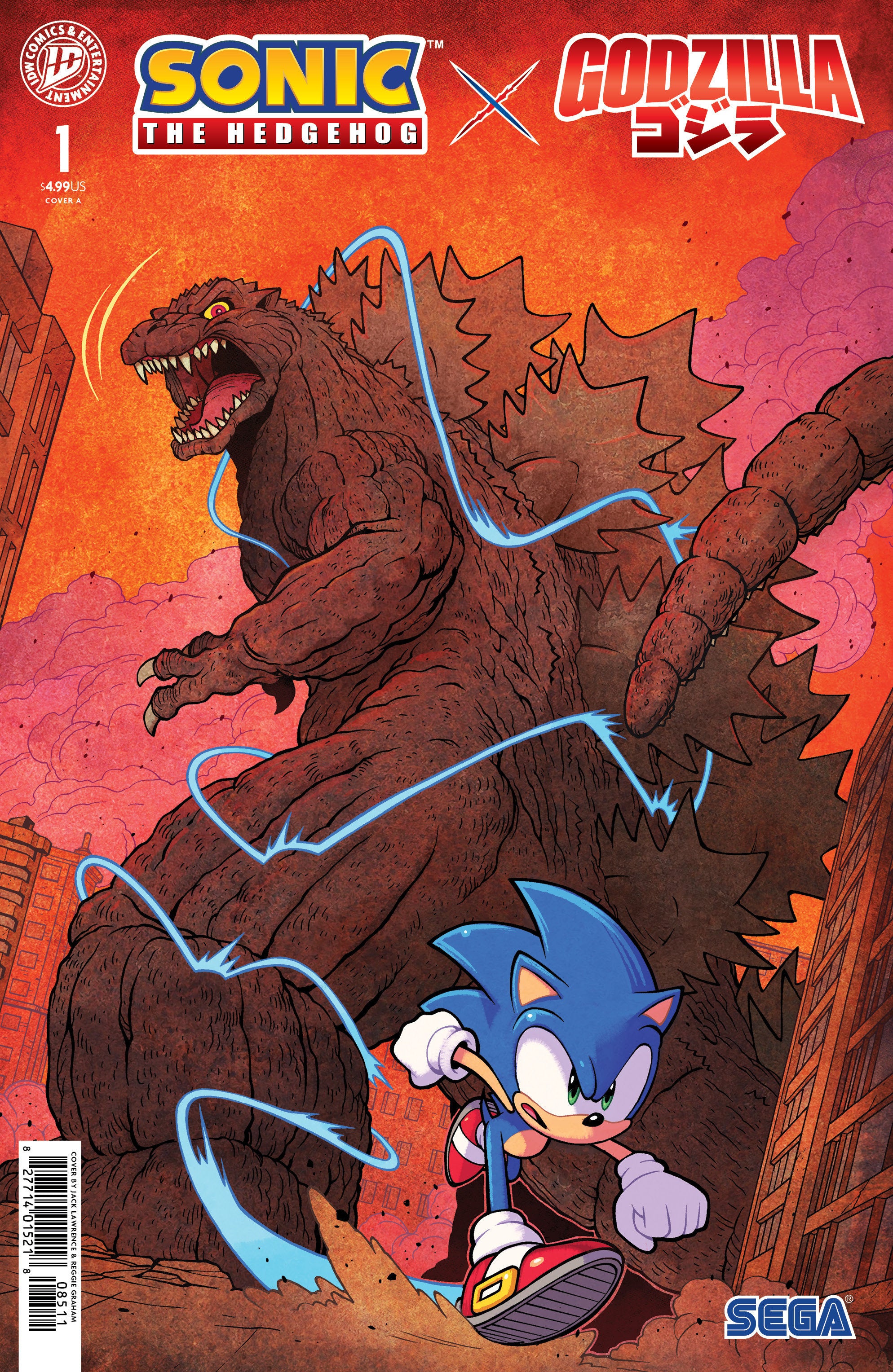 Sonic The Hedgehog X Godzilla #01